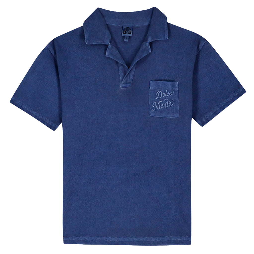 Bonton Child Boy Livio Polo T-shirt Mediterranean Blue