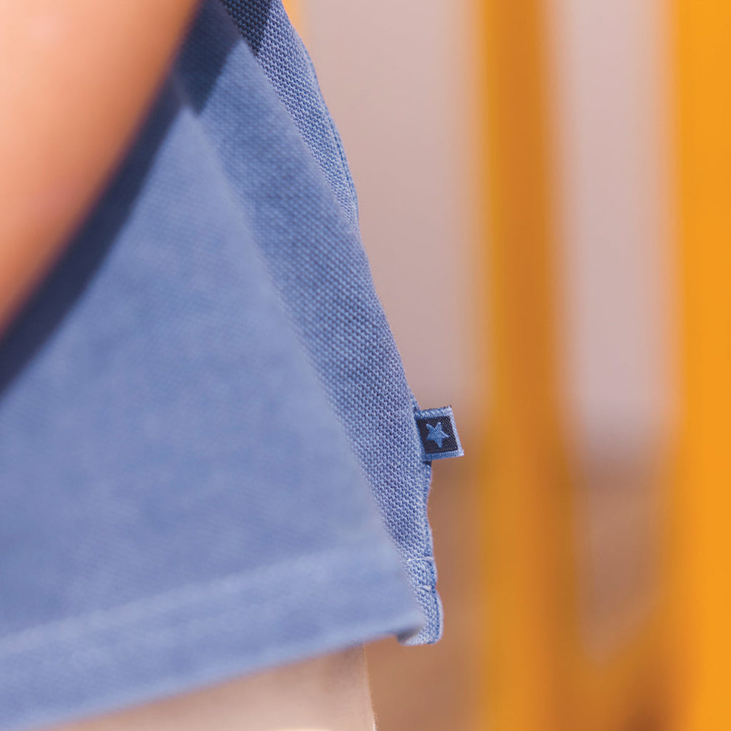 Bonton Child Boy Livio Polo T-shirt Mediterranean Blue