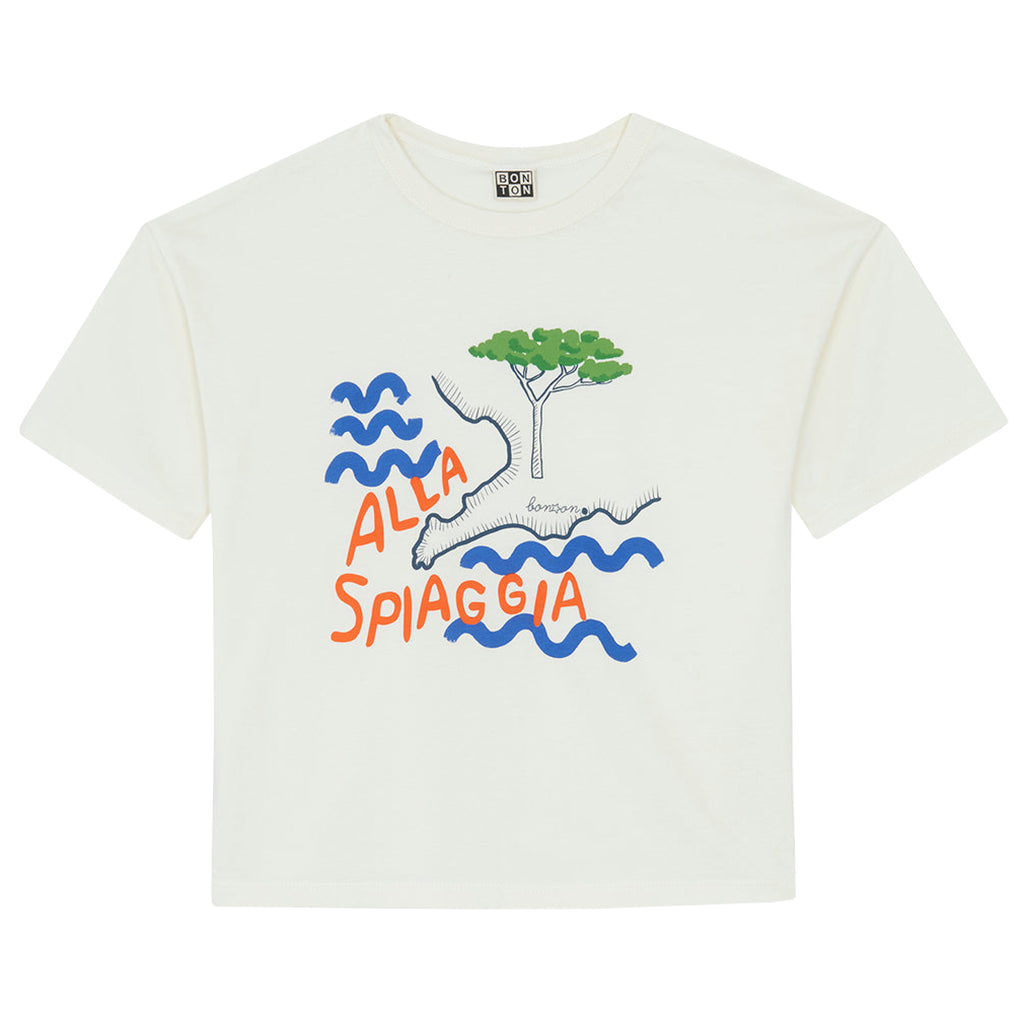 Bonton Child Boy Livo T-shirt Ecru Cream