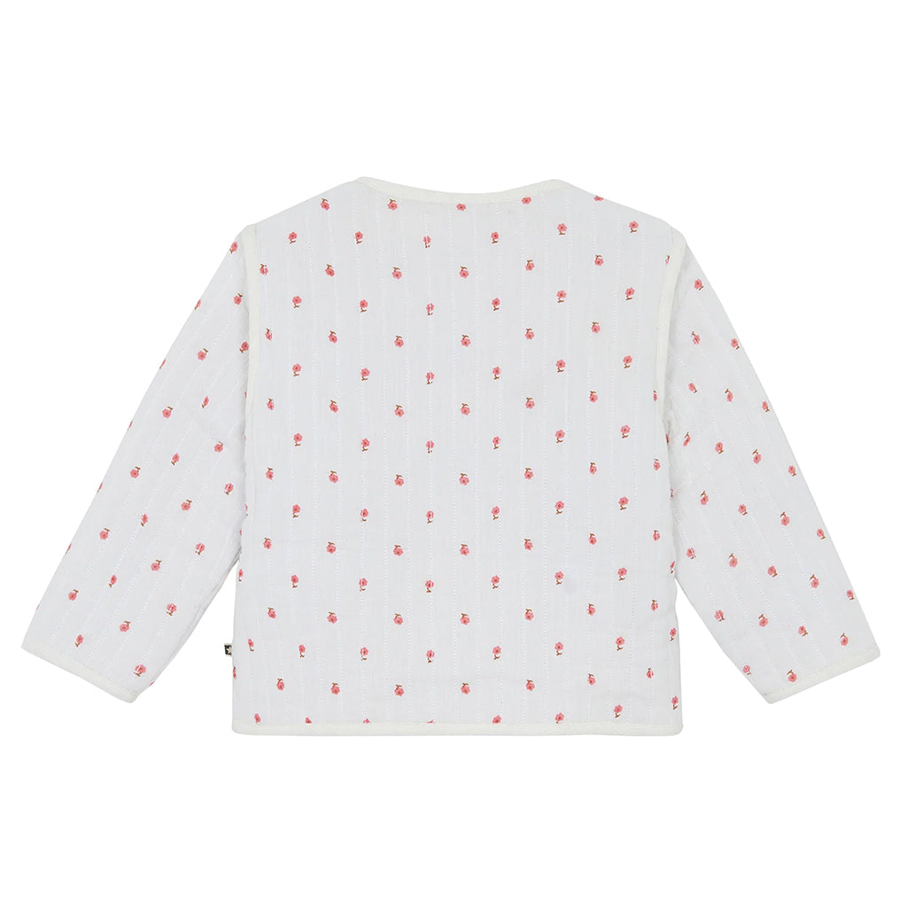 Bonton Child Girl Louane Jacket Ecru Cream Floral