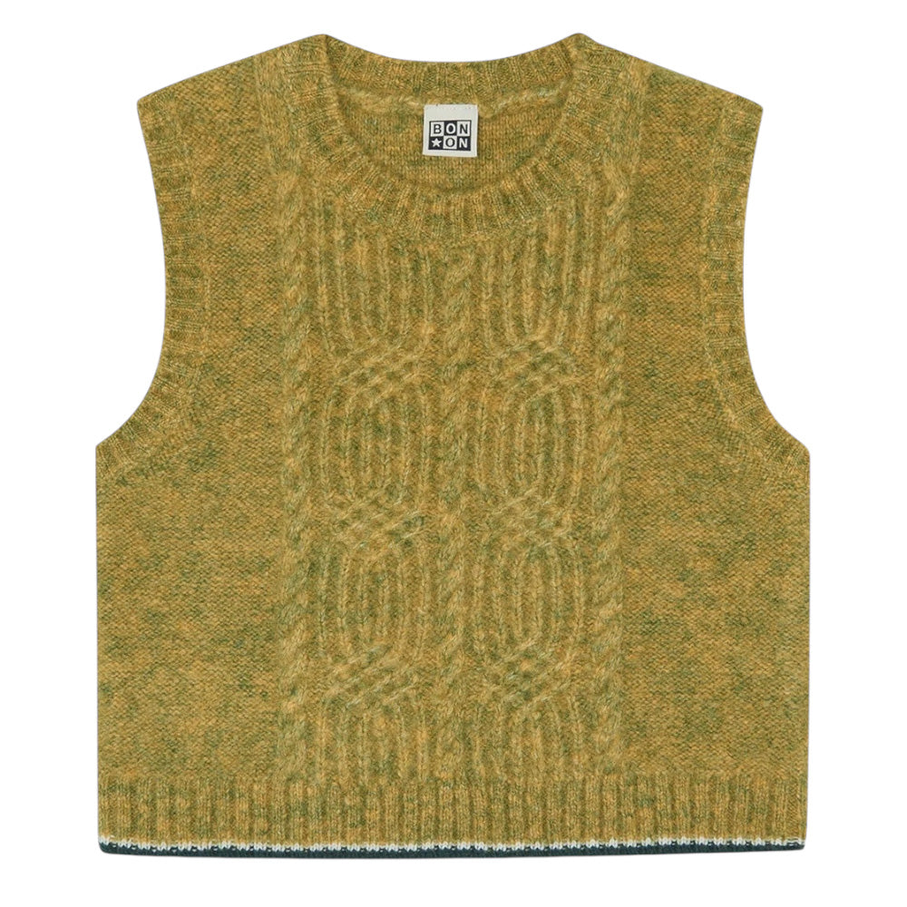 Bonton Child Lucia Vest Stem Green