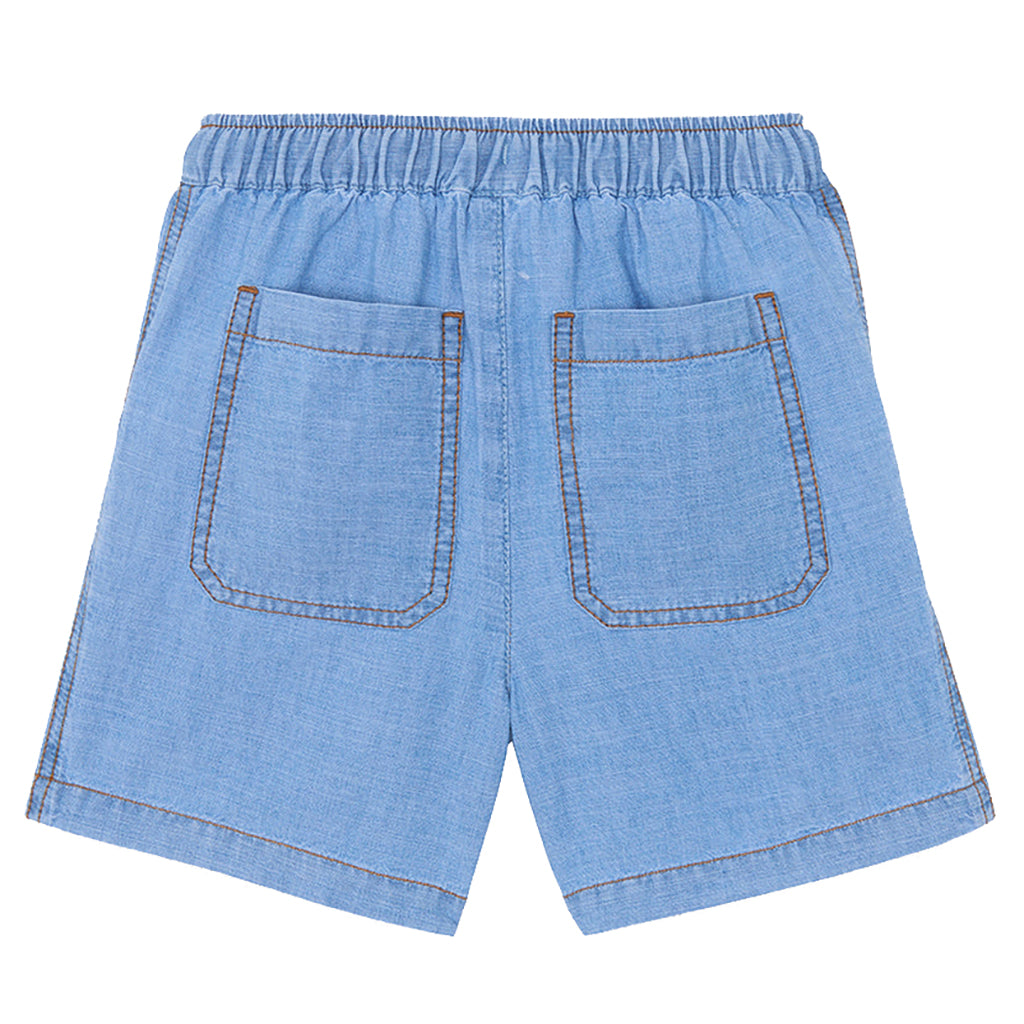 Bonton Child Boy Lyon Shorts Light Chambray Blue