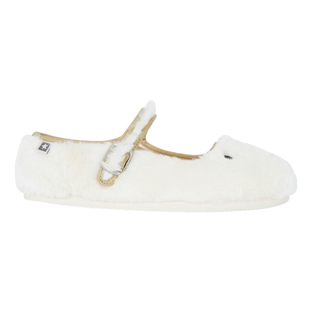 Bonton Child Mia Buckled Shoes Ecru Cream