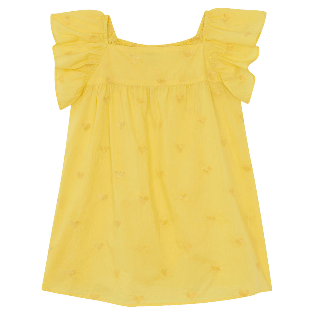 Bonton Child Girl Reve Dress Citron Yellow