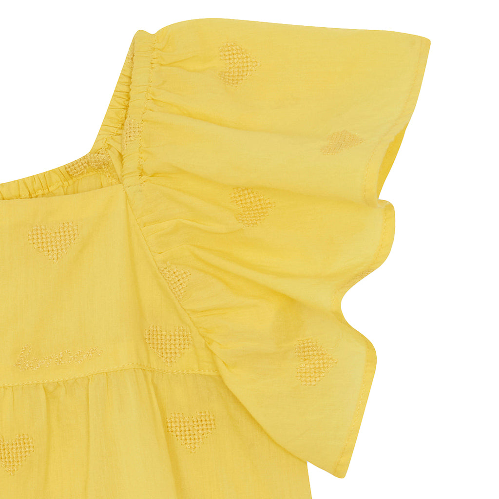 Bonton Child Girl Reve Dress Citron Yellow
