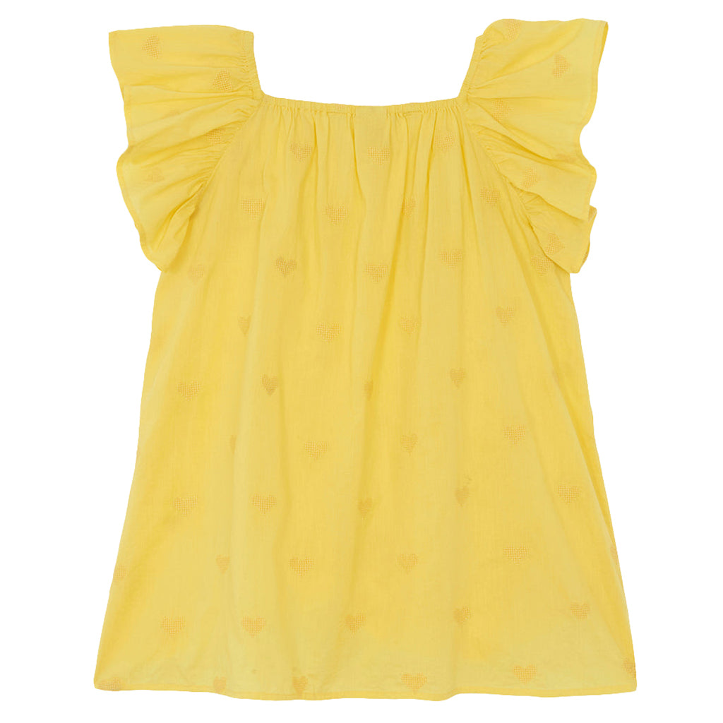 Bonton Child Girl Reve Dress Citron Yellow