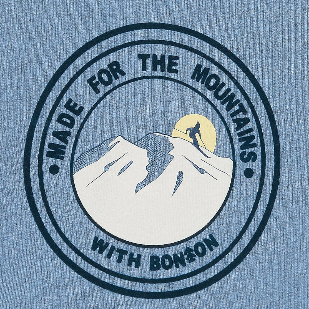 Bonton Child Smile Mountain Sweatshirt Frosted Blue