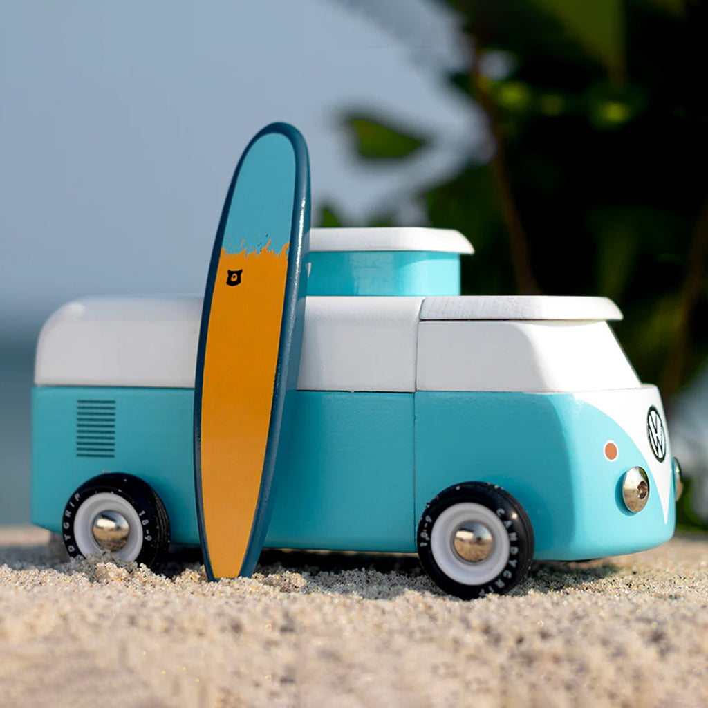 Candylab Car Americana VW Beach Bus Ocean Blue