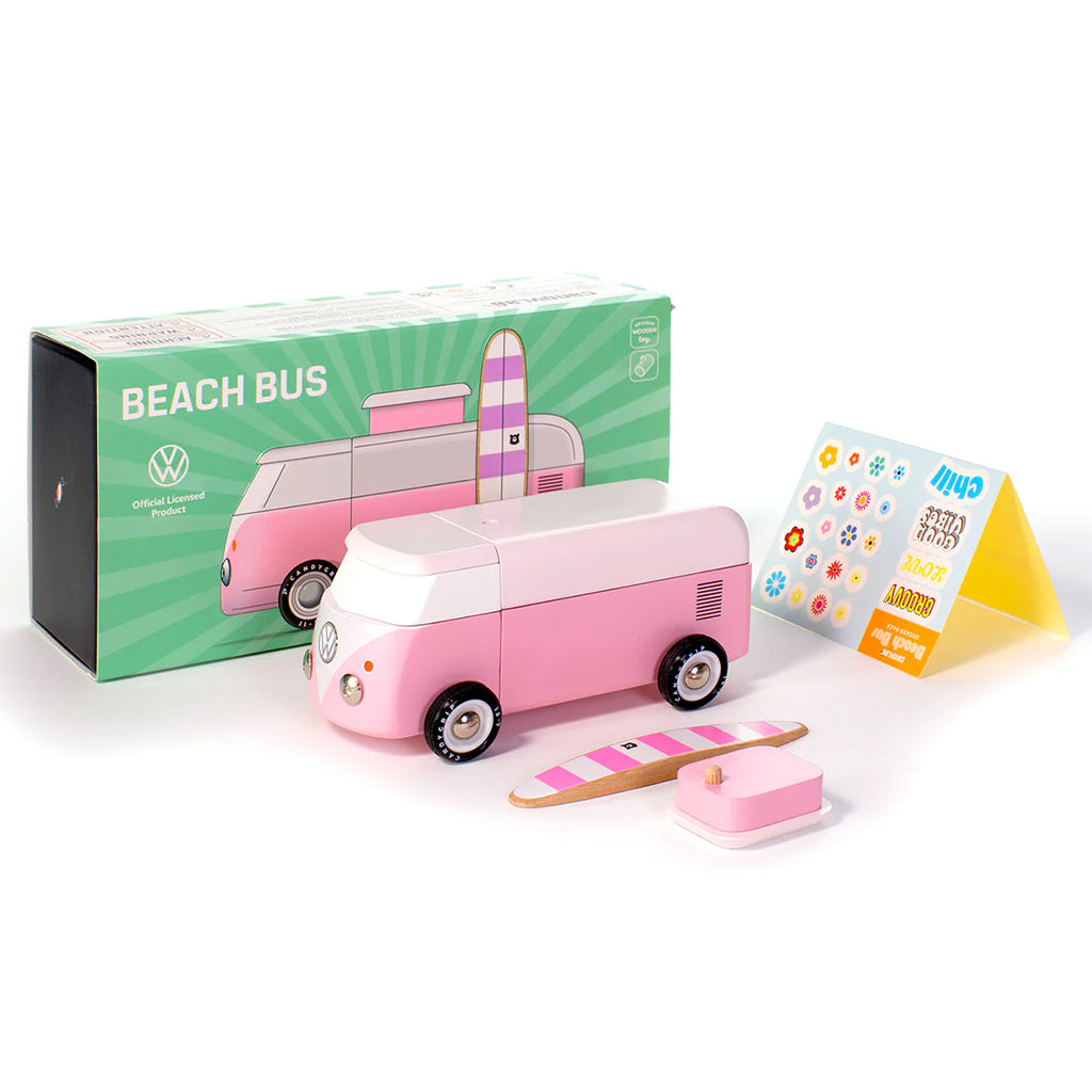 Candylab Car Americana VW Beach Bus Pink
