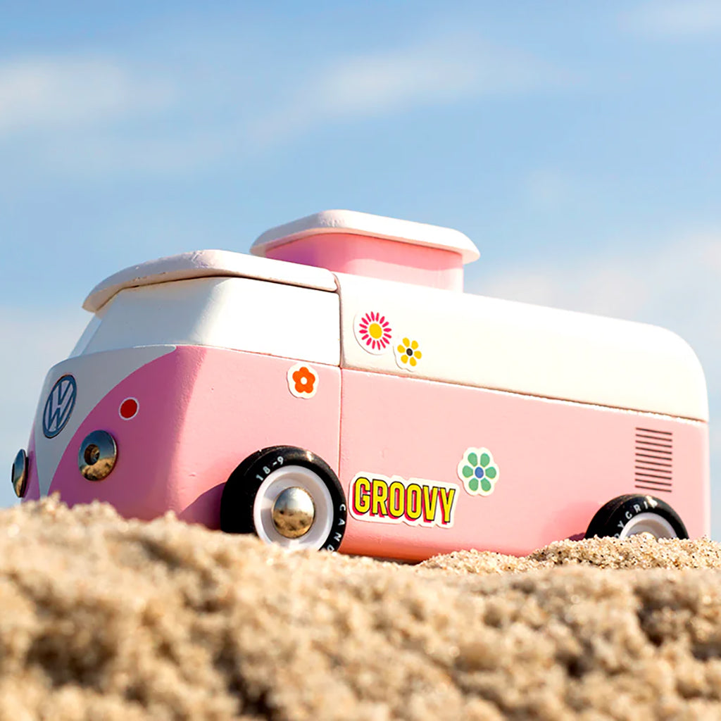 Candylab Car Americana VW Beach Bus Pink