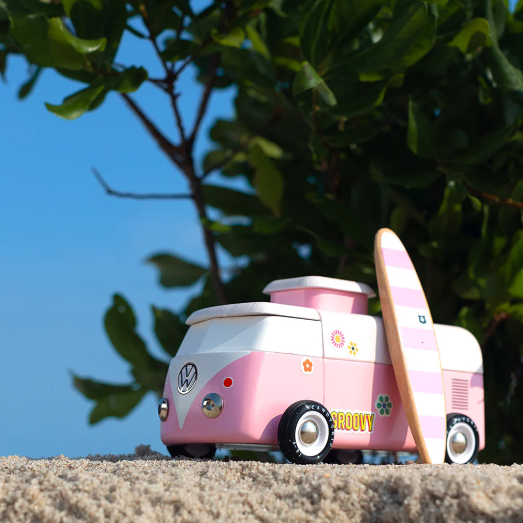 Candylab Car Americana VW Beach Bus Pink
