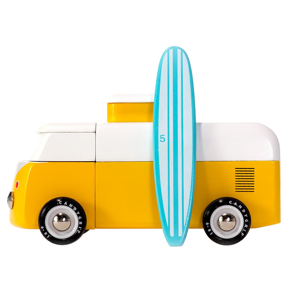 Candylab Car Americana VW Beach Bus Sunset Yellow