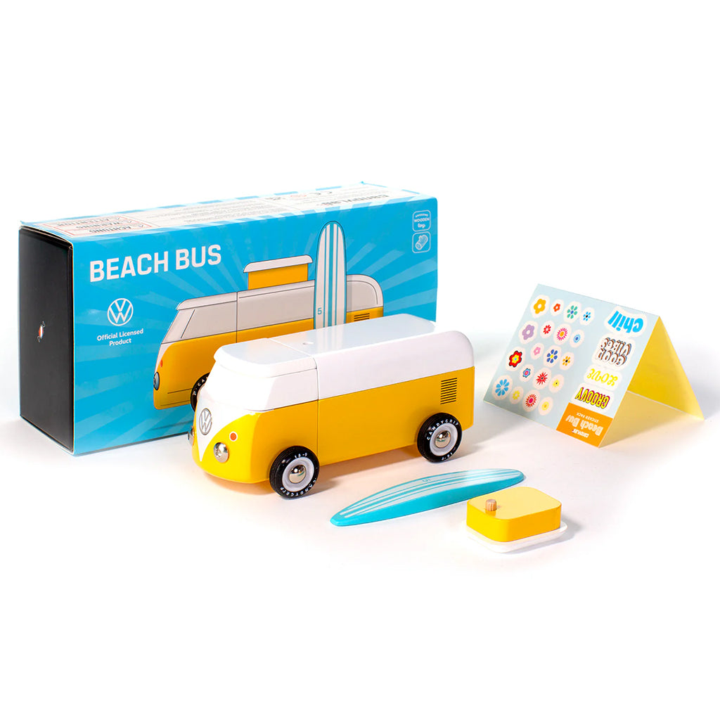 Candylab Car Americana VW Beach Bus Sunset Yellow