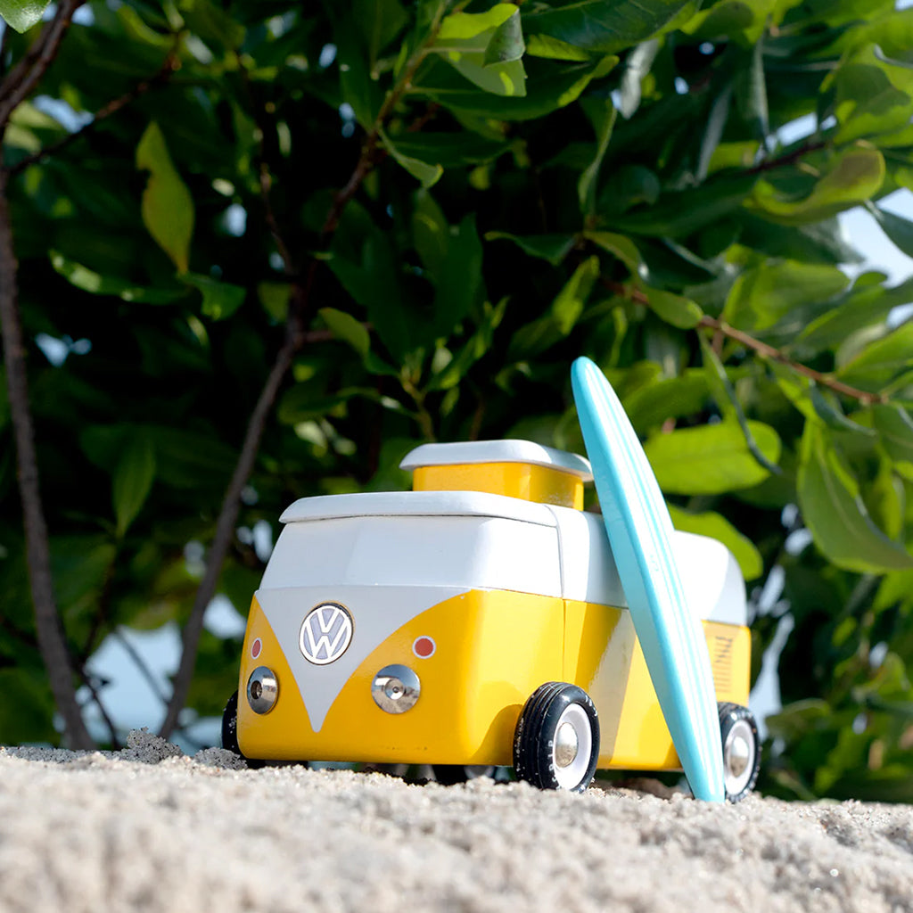 Candylab Car Americana VW Beach Bus Sunset Yellow