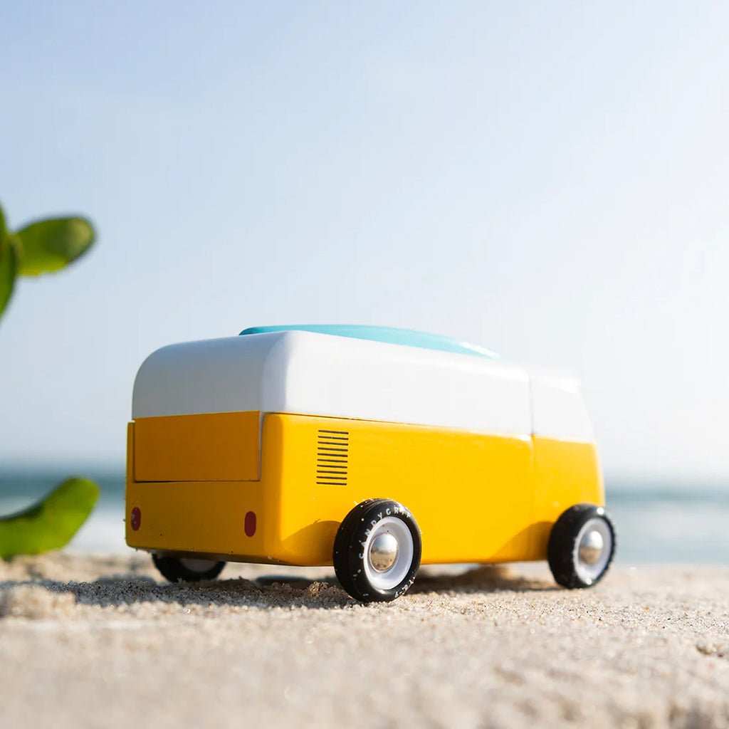 Candylab Car Americana VW Beach Bus Sunset Yellow