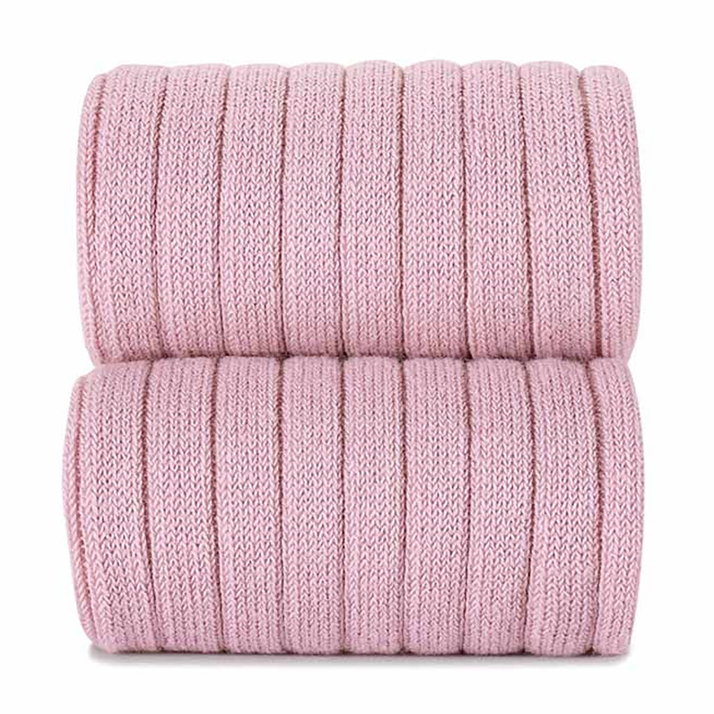 Condor Baby And Child Basic Rib Short Socks Pale Pink