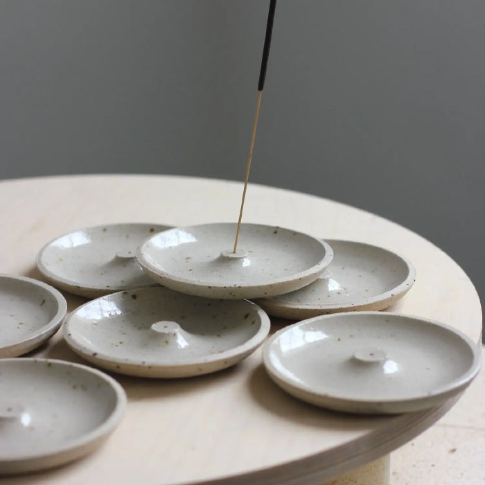 Eleanor Torbati Ceramics Stoneware Incense Holder White