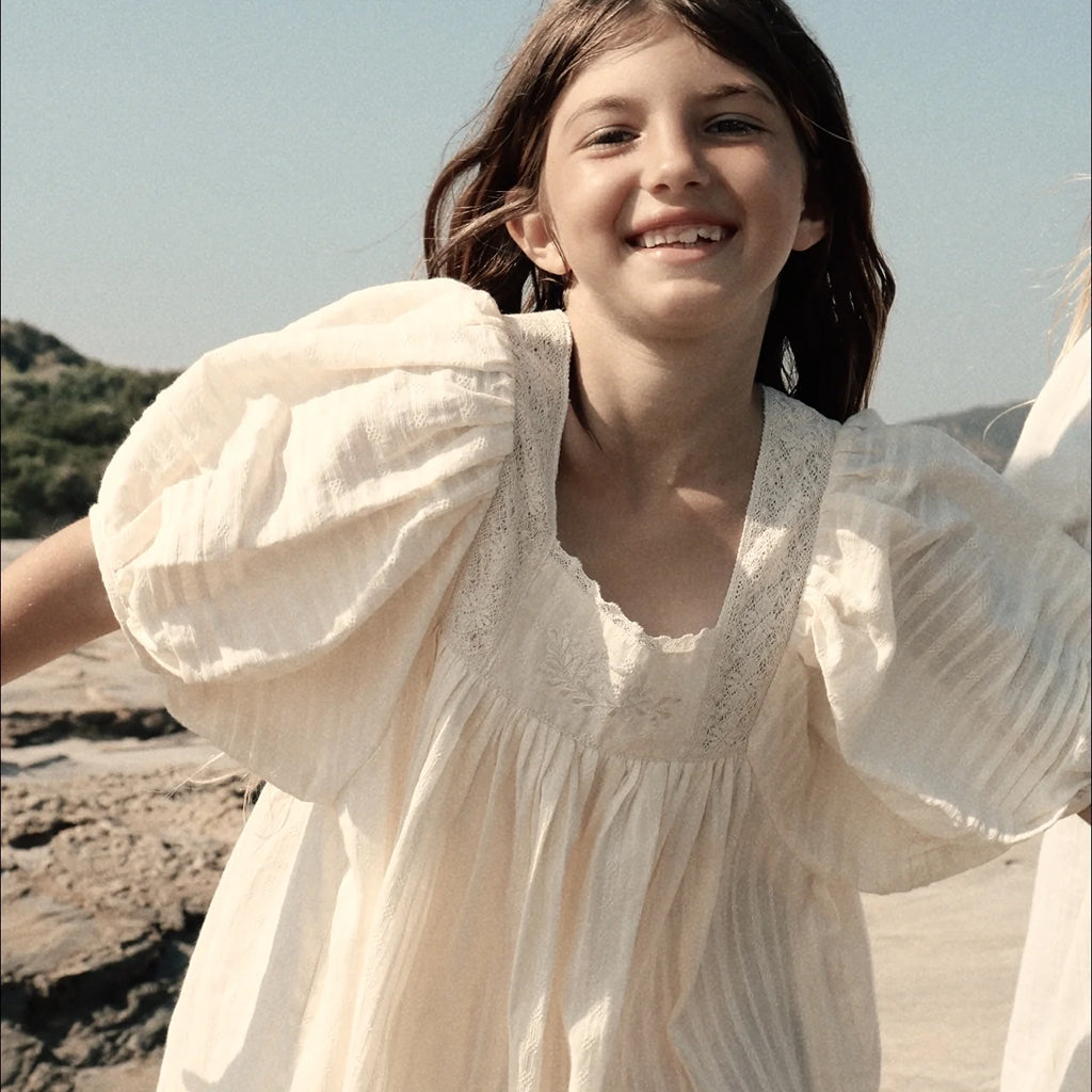 Faune Child Marigold Dress Buttermilk