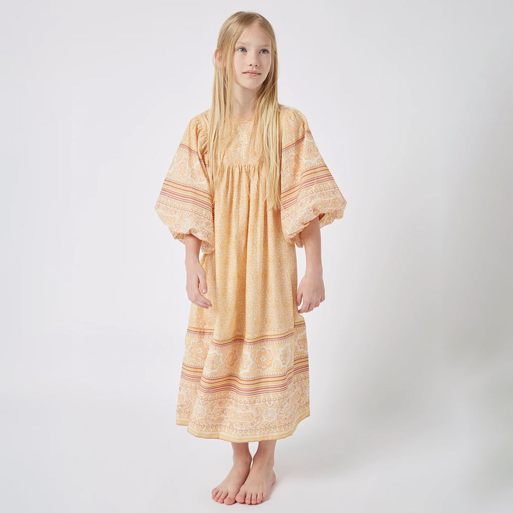 Faune Child Meadow Dress Tuscan Peach Orange