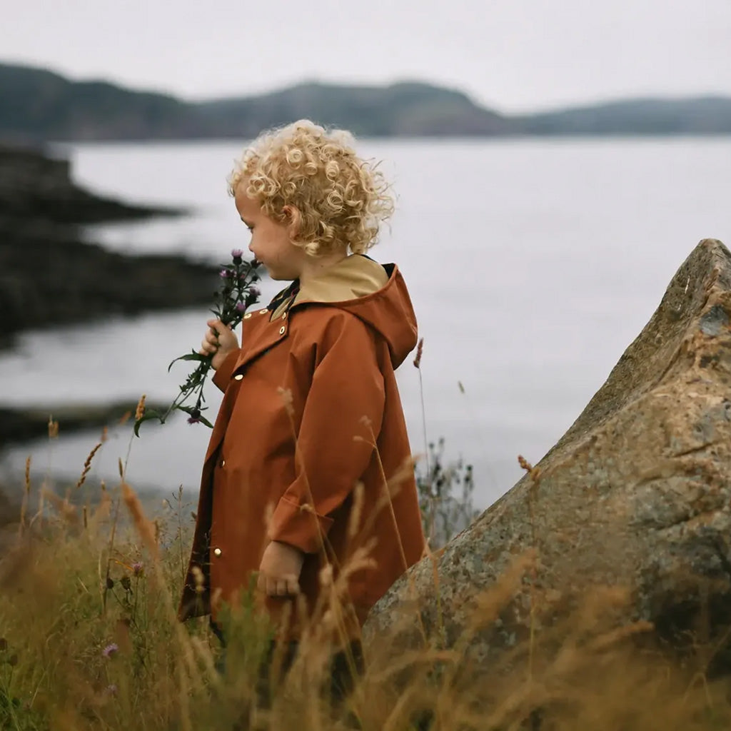 Fairechild Child Midi Rain Coat Sumac Brown