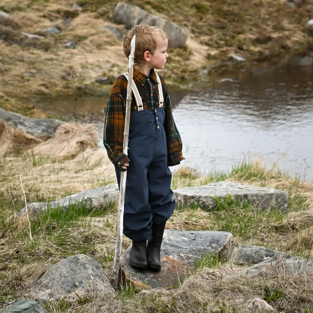 Fairechild Child Rain Pants Inkberry Navy Blue