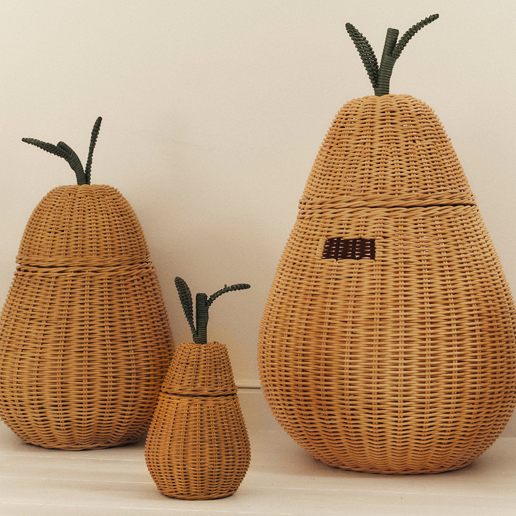Ferm Living Kids Pear Braided Storage Basket Small