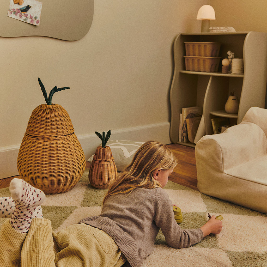 Ferm Living Kids Pear Braided Storage Basket Small
