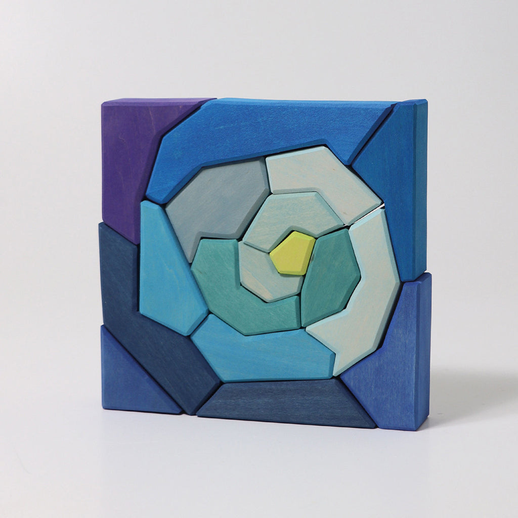 Grimm's 61 Piece Wooden Building Set Four Temperaments Multicoloured