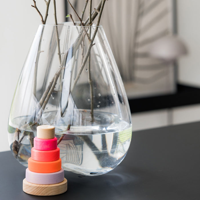 Grimm's Small Conical Tower Neon Pink