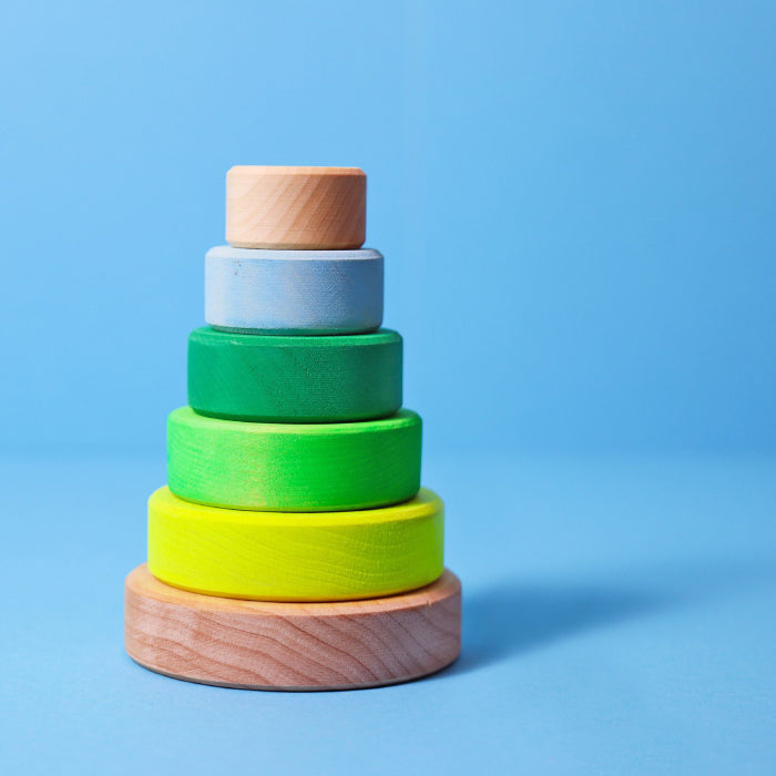Grimm&#39;s Small Conical Tower Neon Green