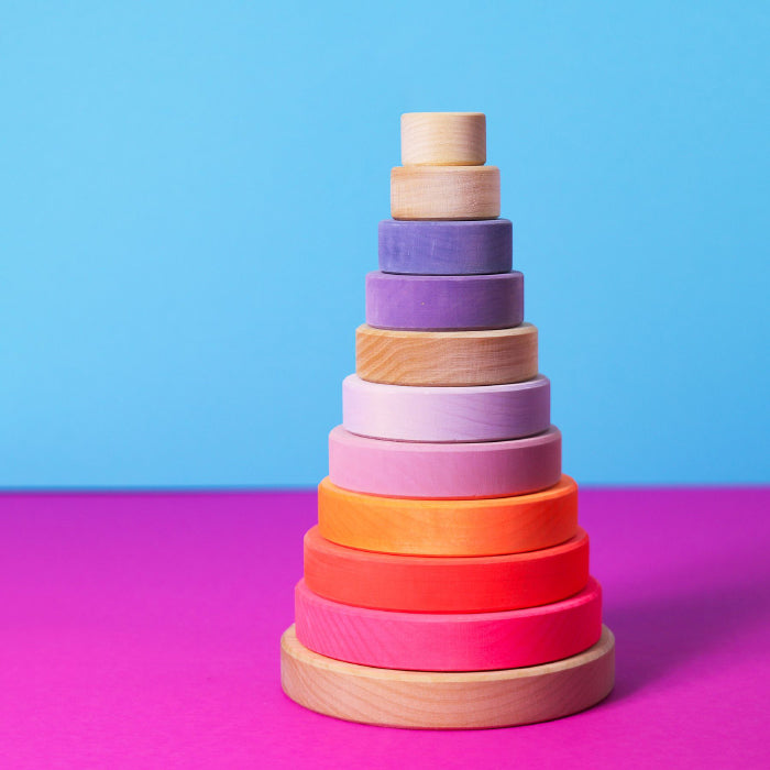 Grimm's Conical Tower Neon Pink