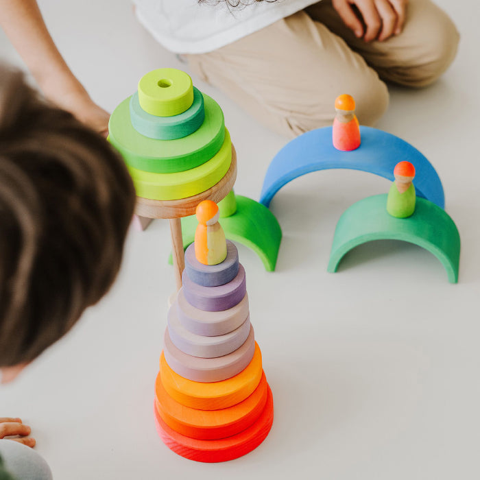 Grimm's Conical Tower Neon Pink