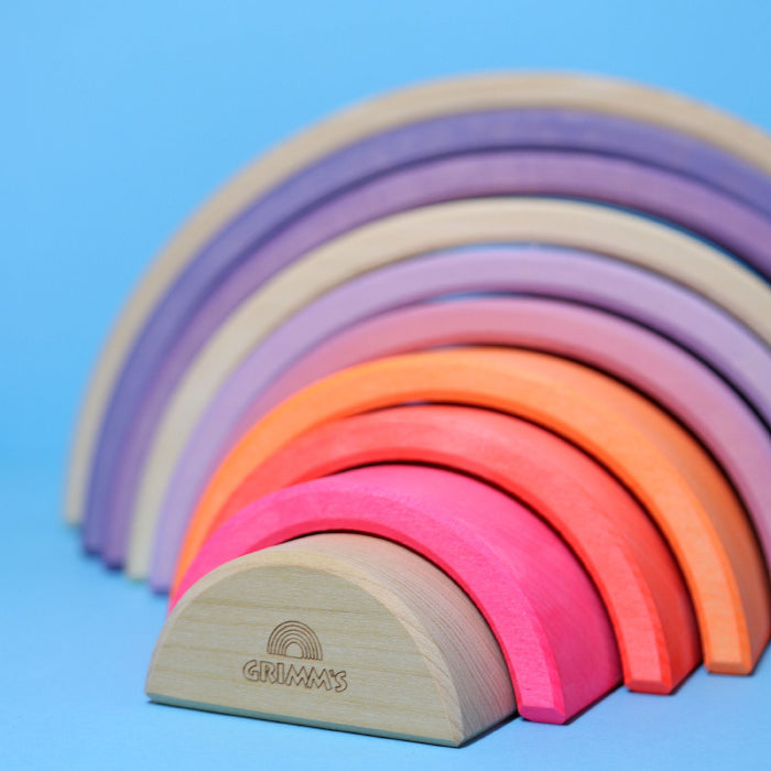 Grimm's Wooden Rainbow Neon Pink