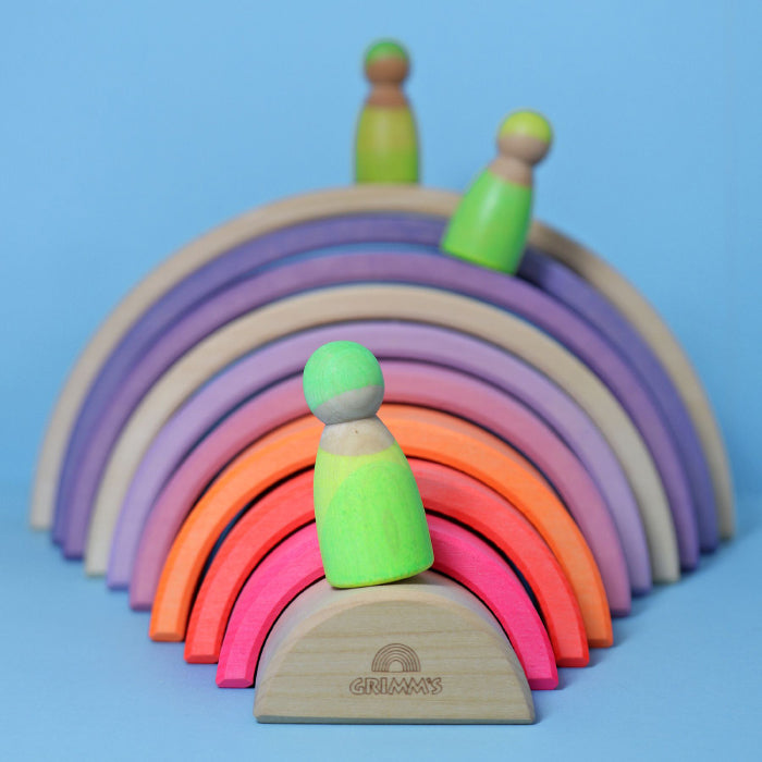 Grimm s Wooden Rainbow Neon Pink Advice from a Caterpillar