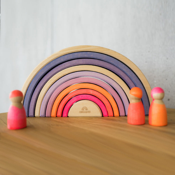 Grimm's Wooden Rainbow Neon Pink