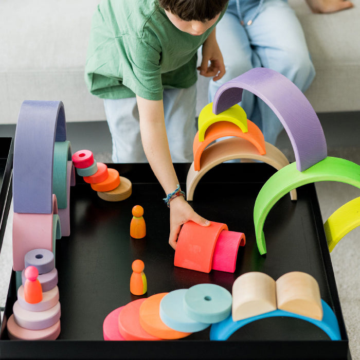 Grimm's Wooden Rainbow Neon Pink