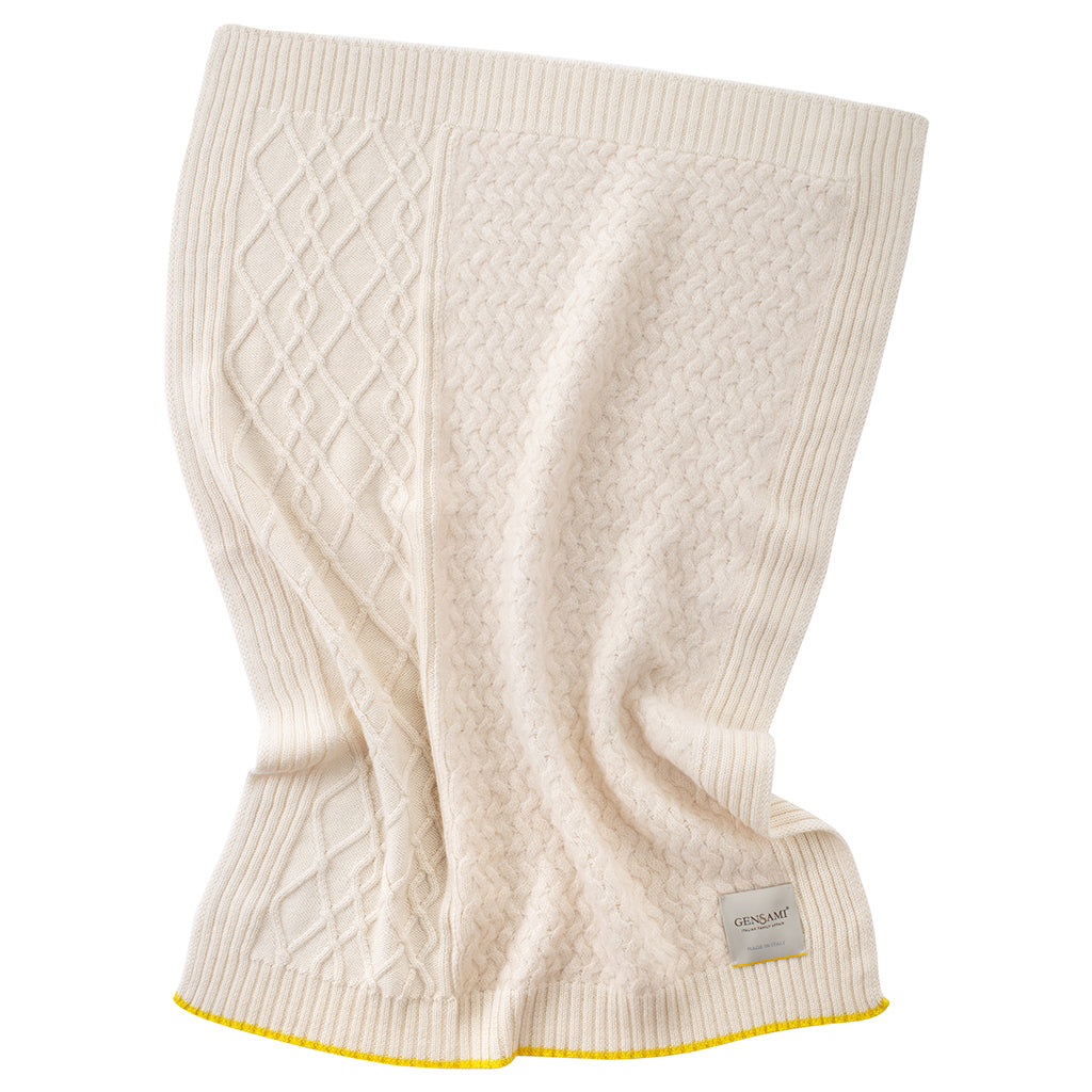 Gensami Baby Two Toned Blanket Milky White