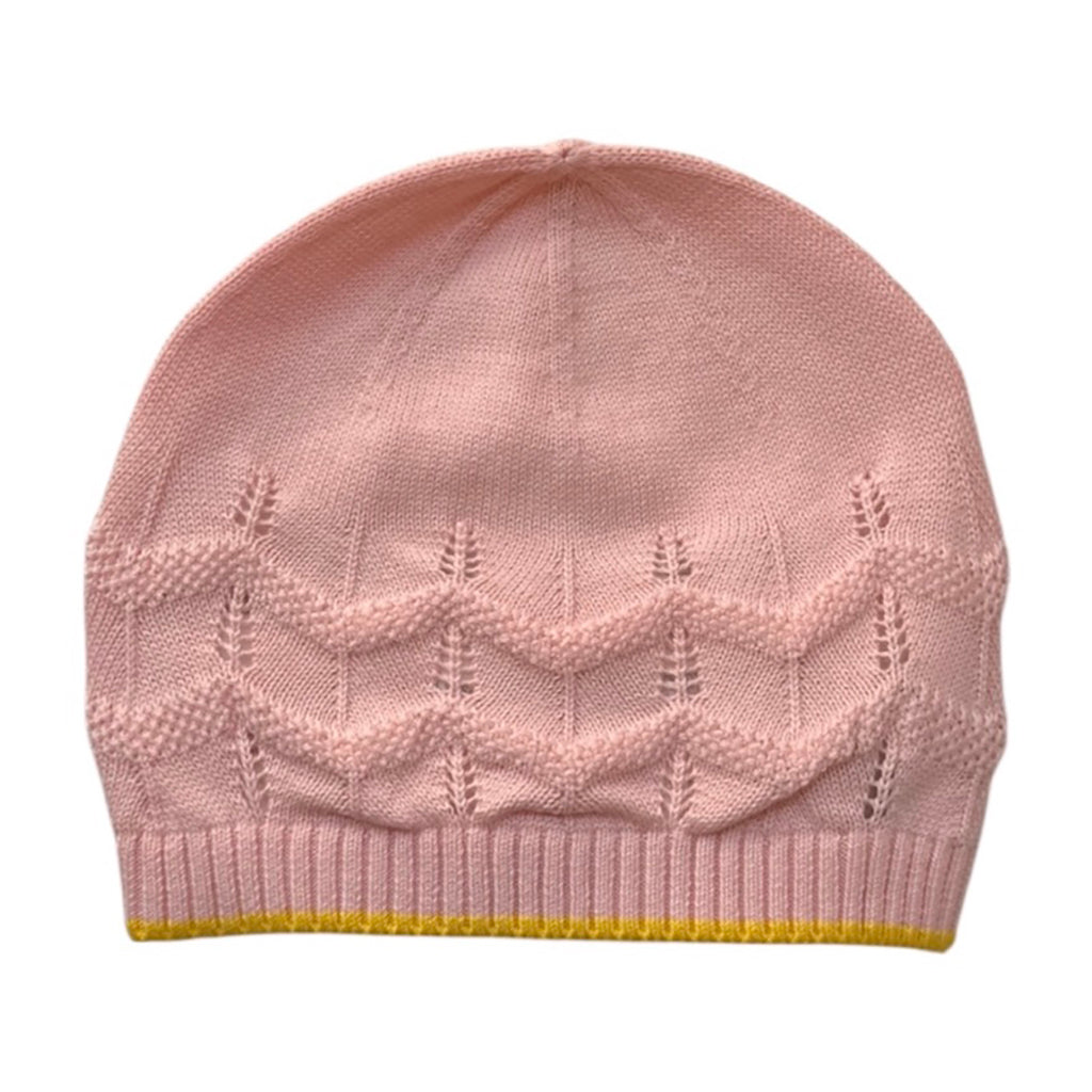 Gensami Baby Zigzag Knit Hat Baby Pink