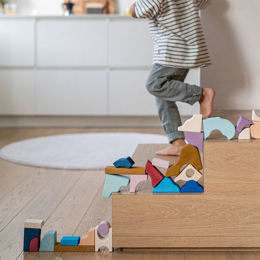 Grimm's Small Wooden Building Set Wave