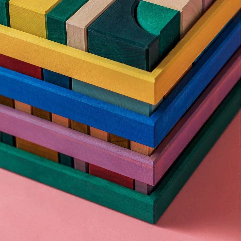 Grimm's Small Wooden Building Set Wave