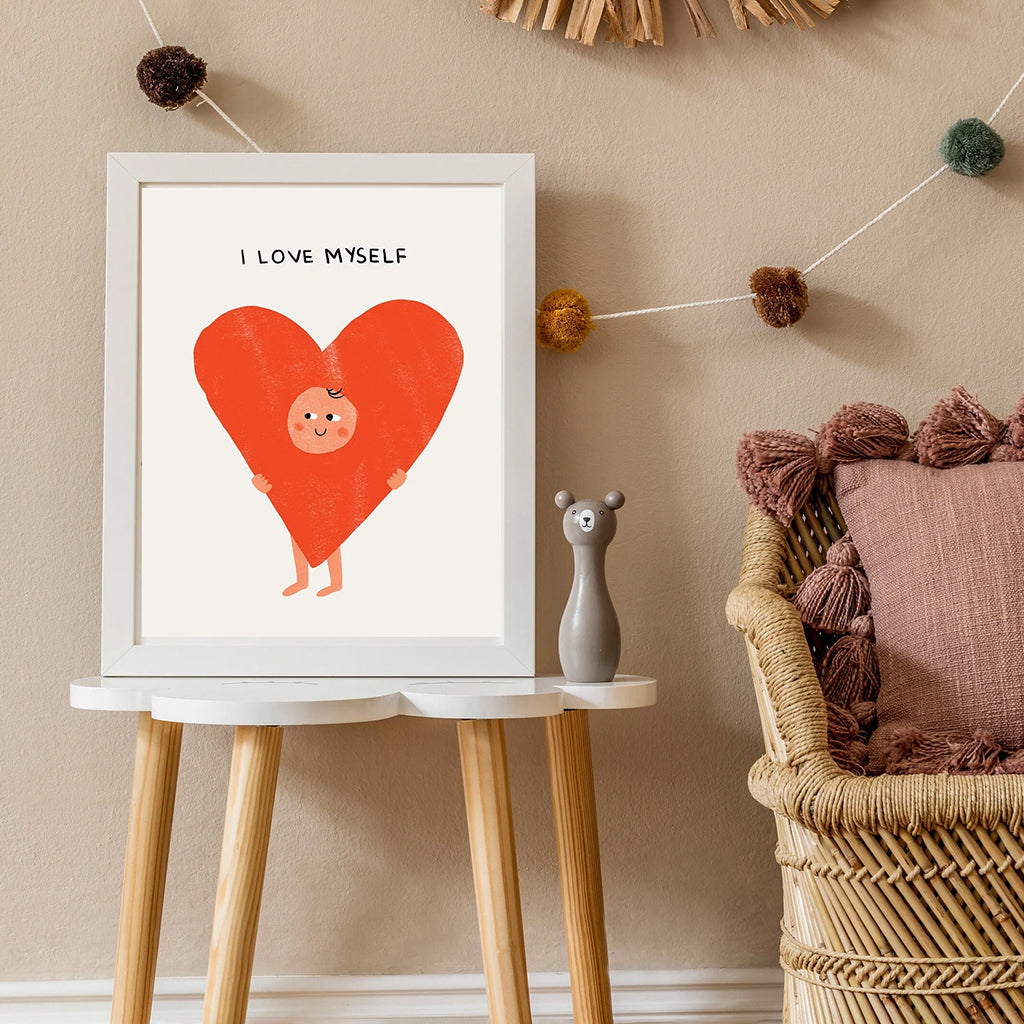 Hello from Toronto Love Myself Heart Print Small