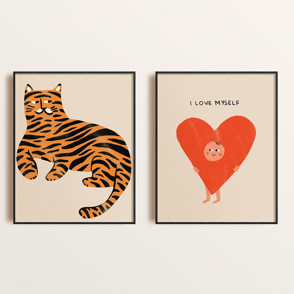 Hello from Toronto Love Myself Heart Print Small