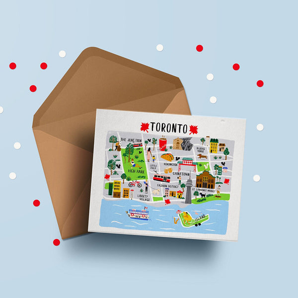 Hello from Toronto Map Card - Advice from a Caterpillar