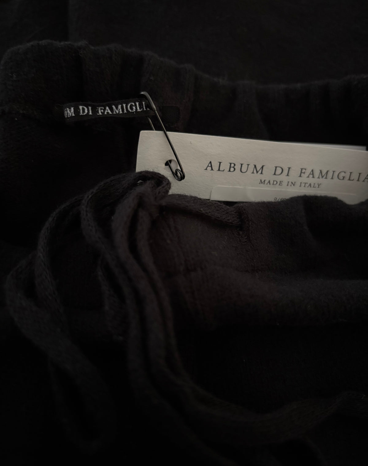 Album Di Famiglia Unisex Basic Trousers JP Black