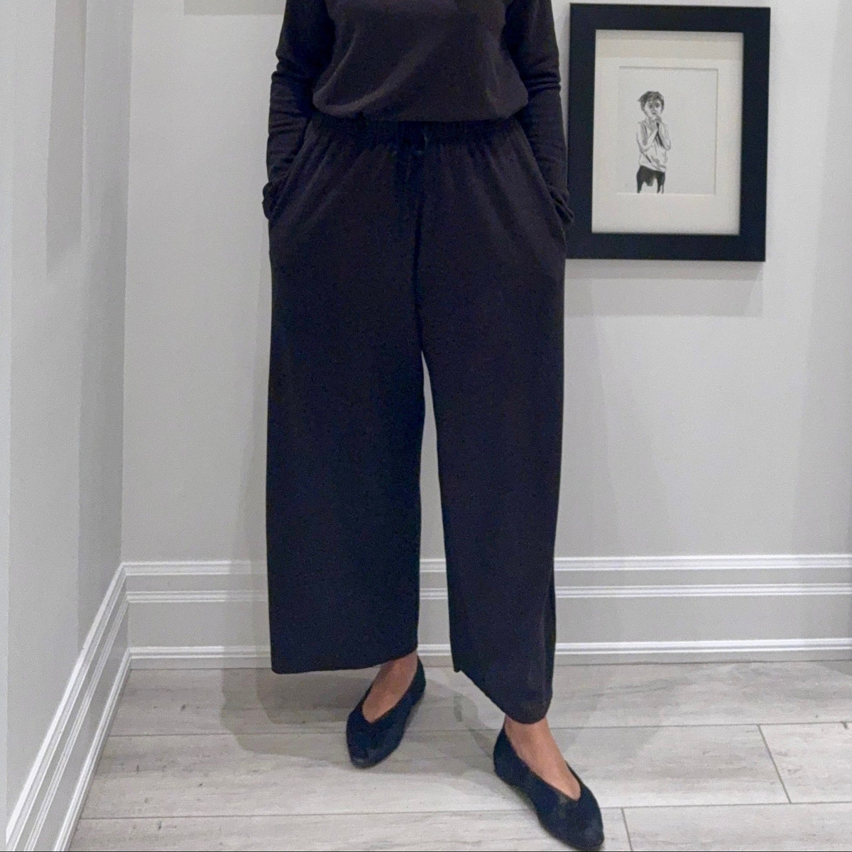Album Di Famiglia Unisex Wide Essential Trousers JP Brown