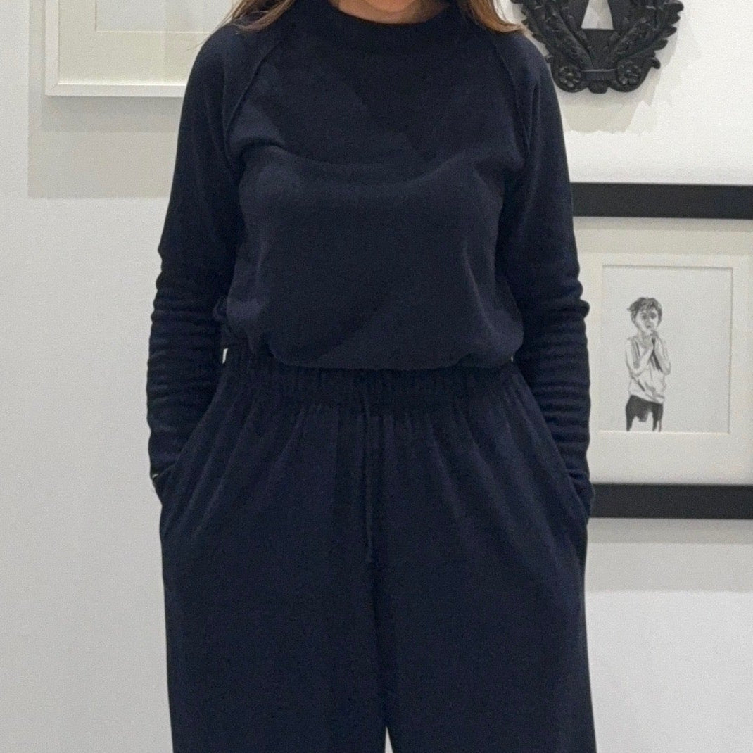 Album Di Famiglia Unisex Kinya Sweater JP Navy Blue