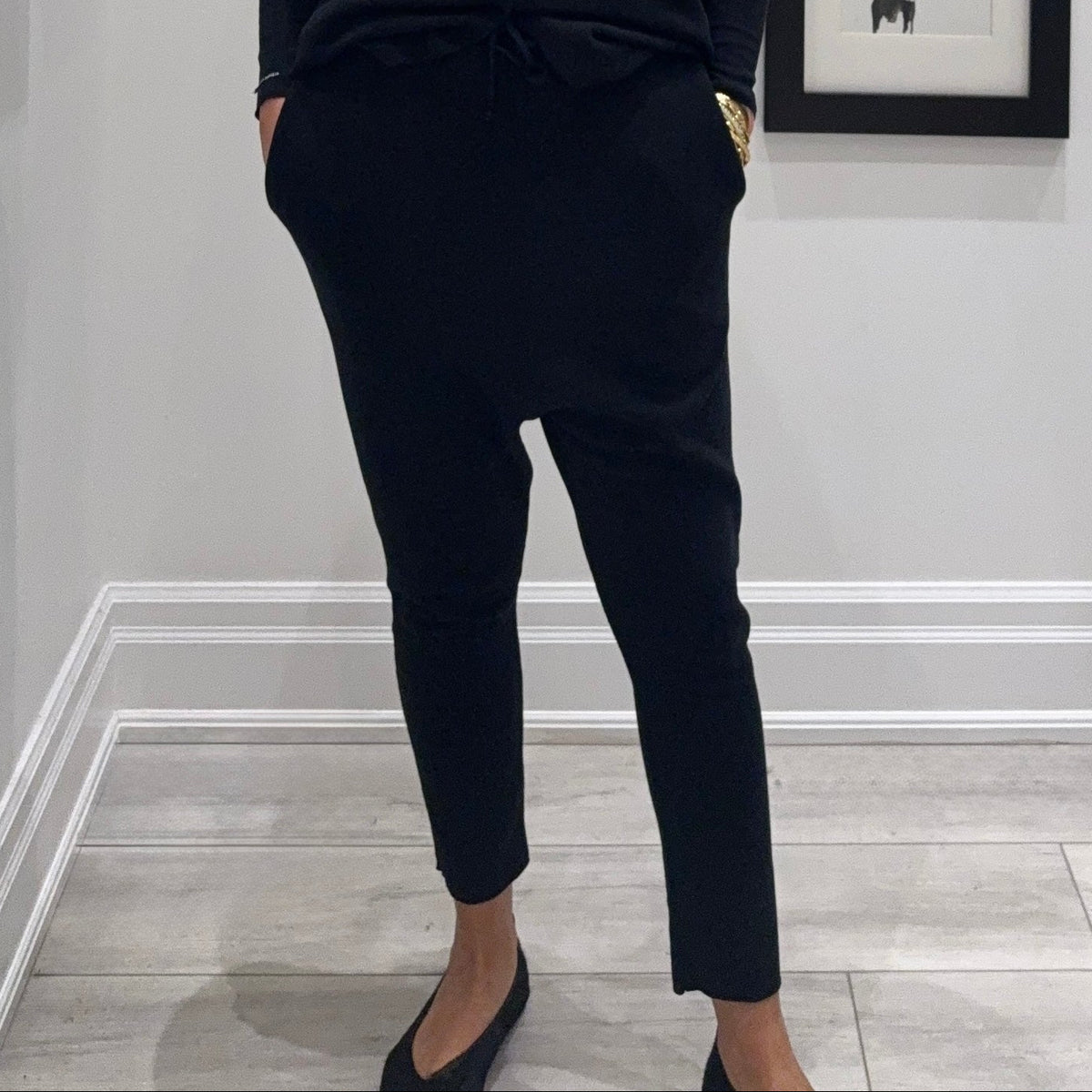 Album Di Famiglia Unisex New Basic Pants JP Black