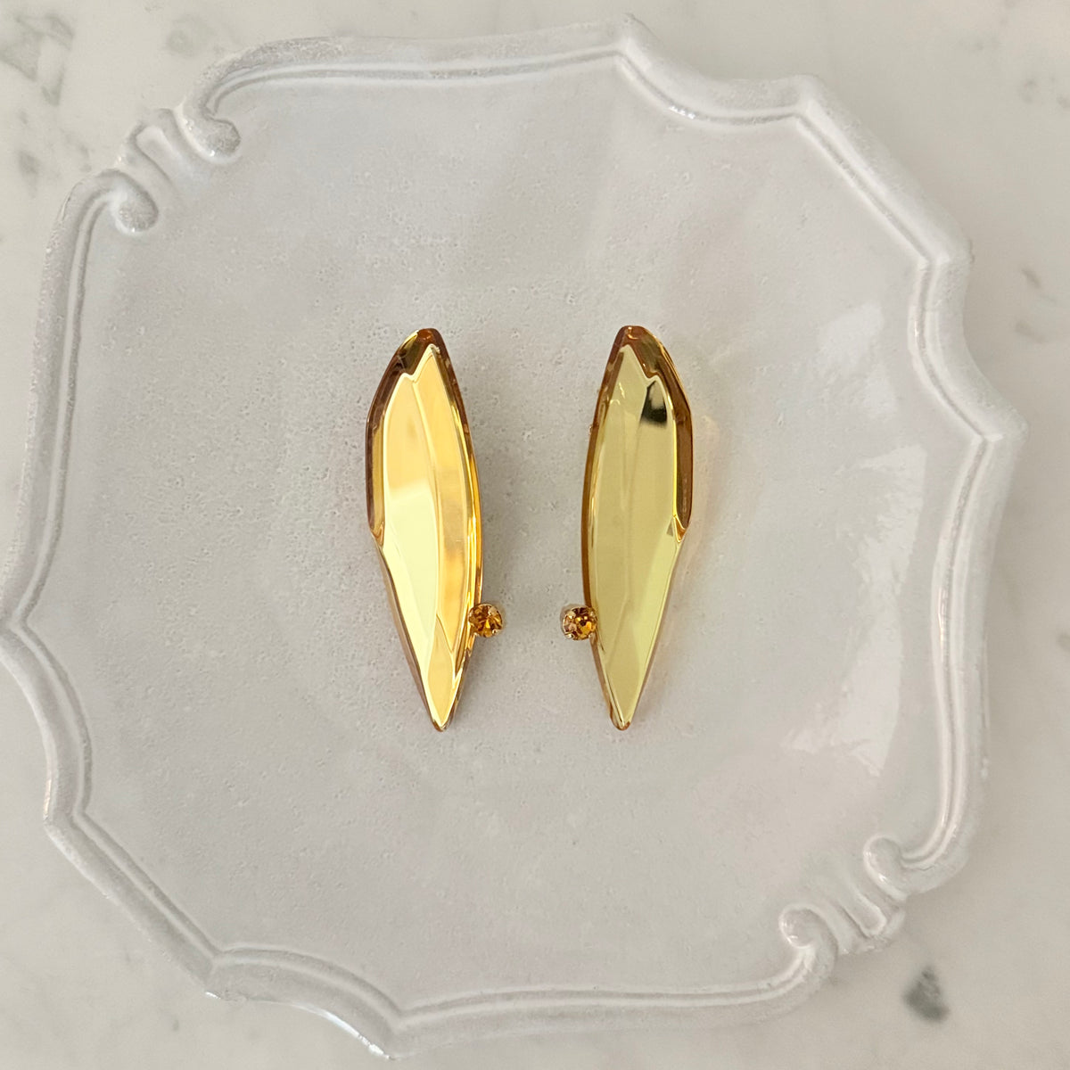 Rachel Comey Shale Gem Earrings Citron Yellow