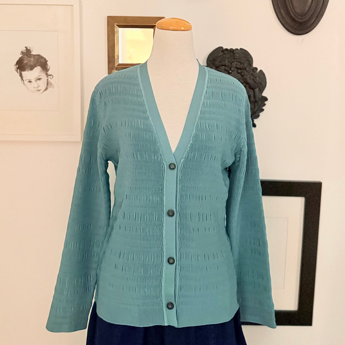 Rachel Comey Woman Lucien Cardigan Juniper Blue