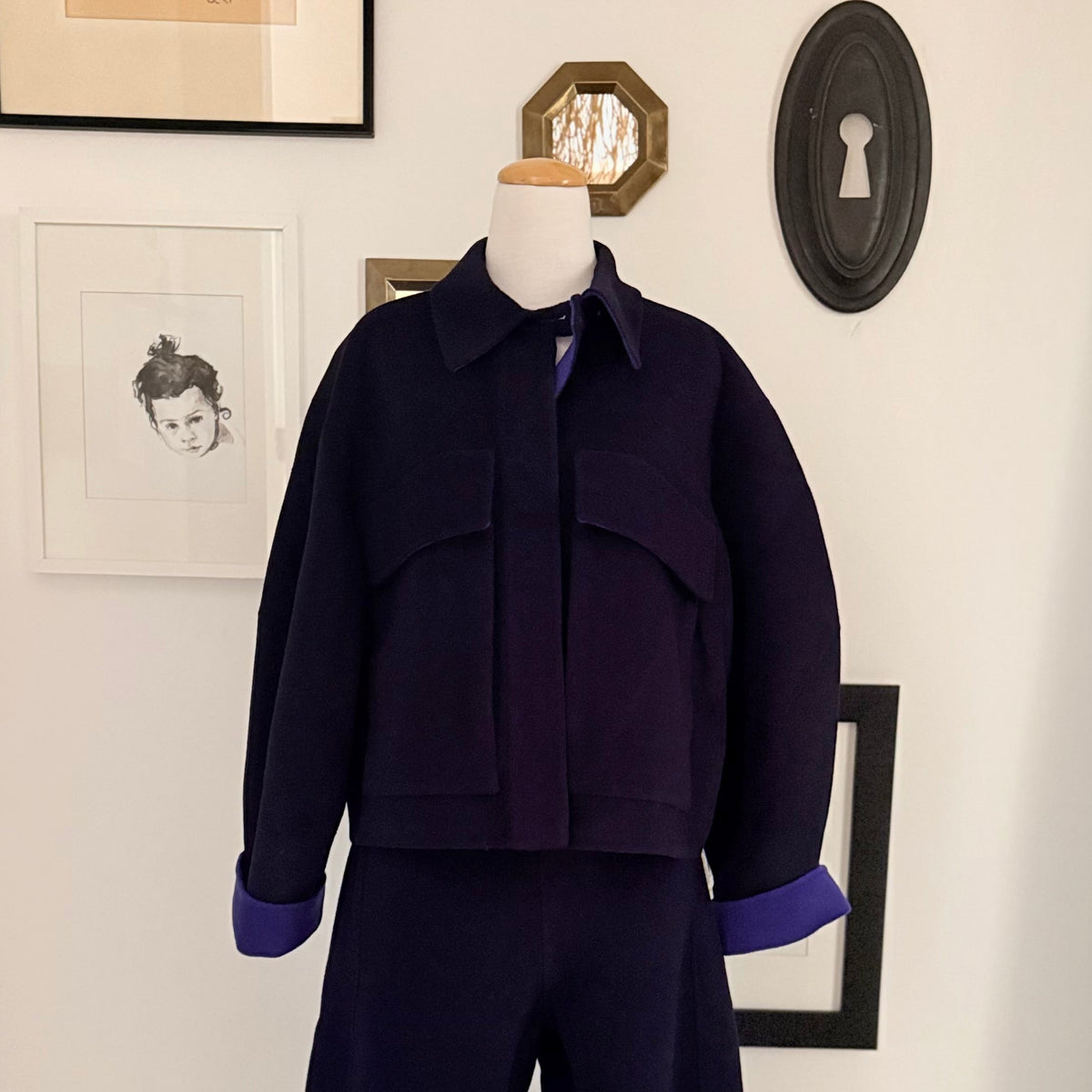 Rachel Comey Woman Site Jacket Navy Blue